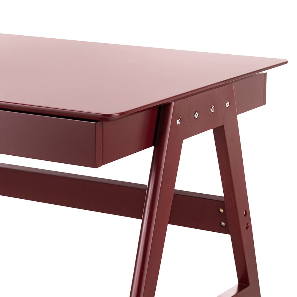 Scandi 2 Drawer Oak Wood Desk