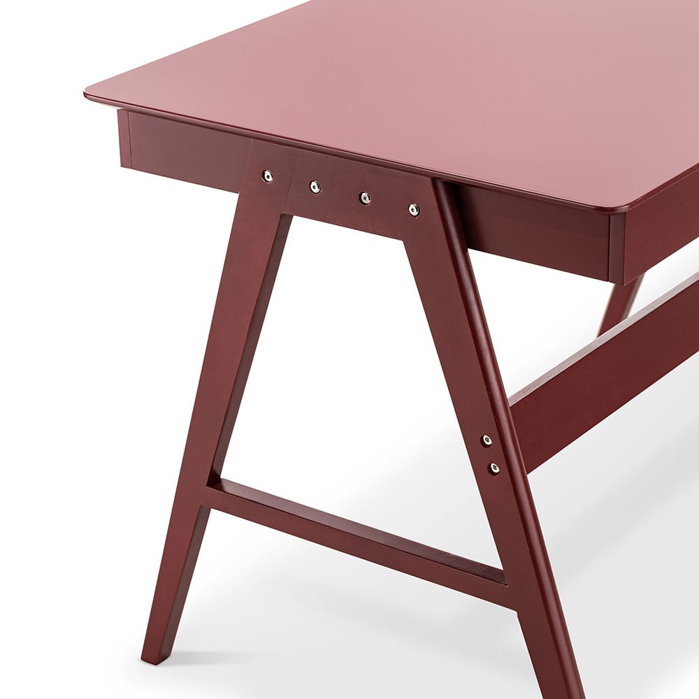 Scandi 2 Drawer Oak Wood Desk