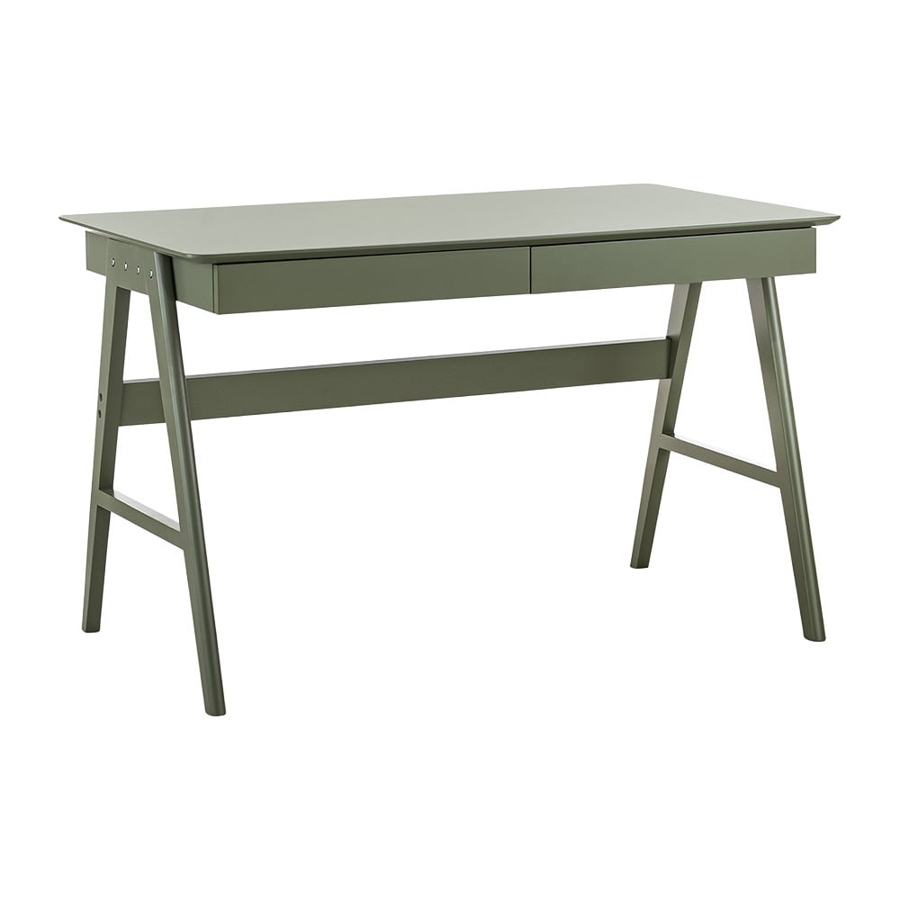 Scandi 2 Drawer Oak Wood Desk