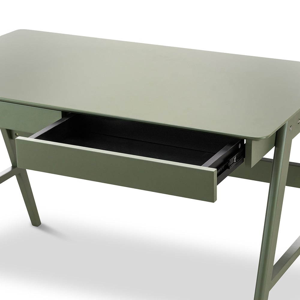 Scandi 2 Drawer Oak Wood Desk