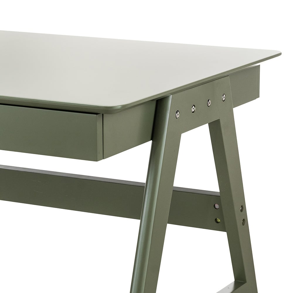 Scandi 2 Drawer Oak Wood Desk