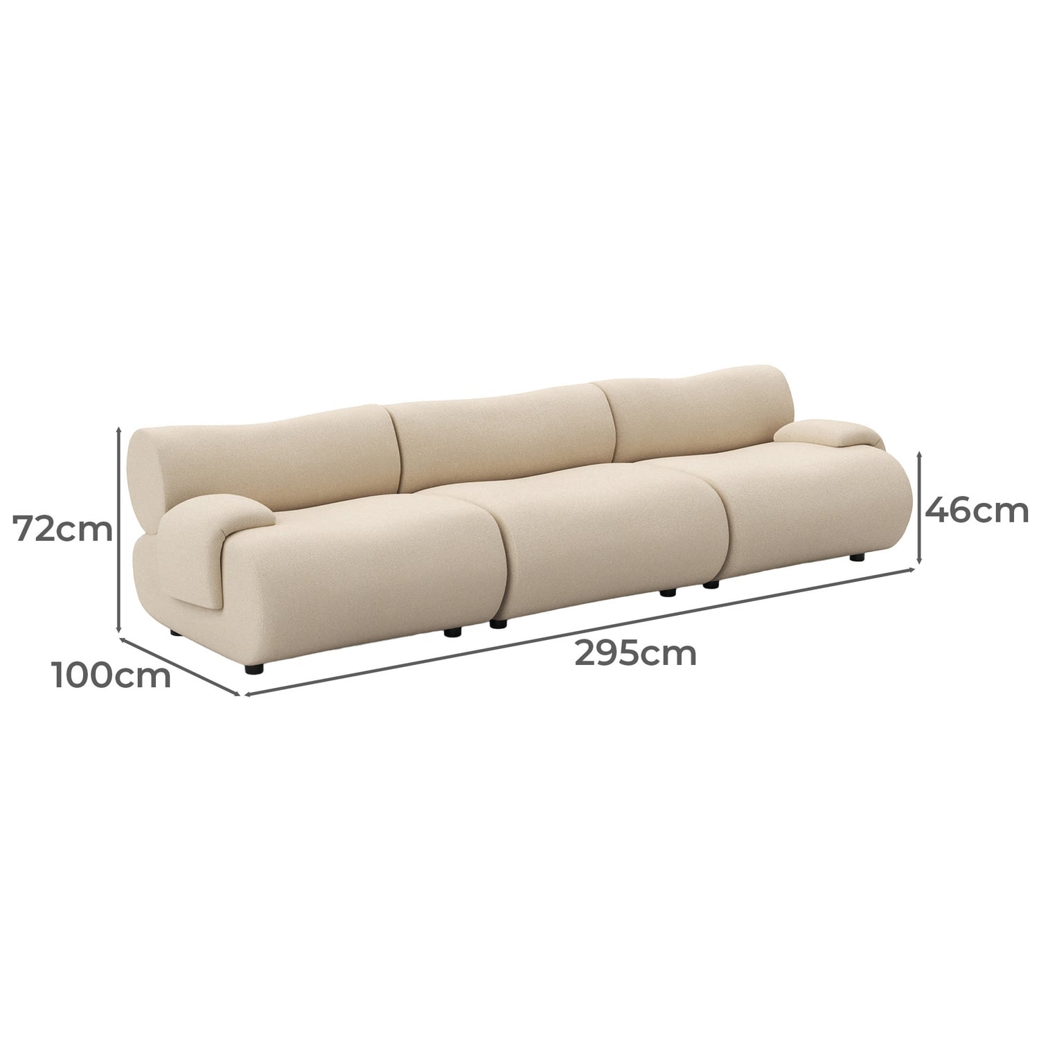 Delaney 4 Seater Modular Sofa