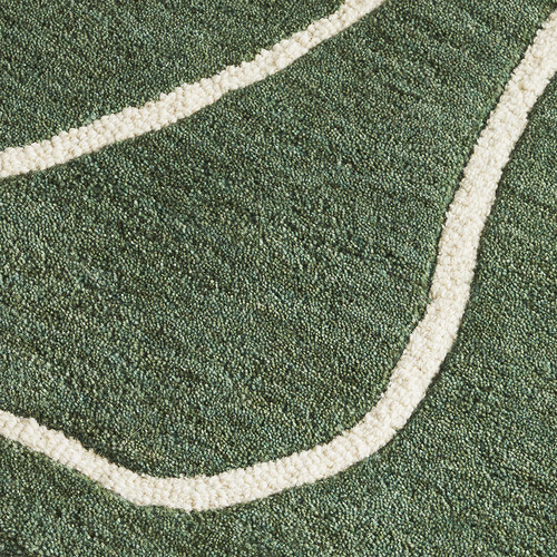 Green Rhexia Hand-Tufted Wool Rug