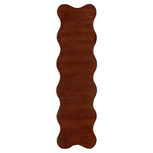 Terracotta Geneva Scalloped Hand-Tufted Runner