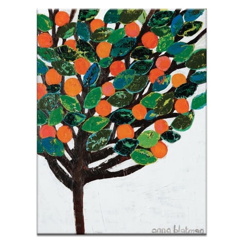 Orange Galore Printed Wall Art by Anna Blatman