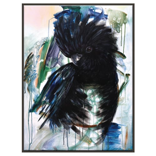 Vincent Black Cockatoo Printed Wall Art