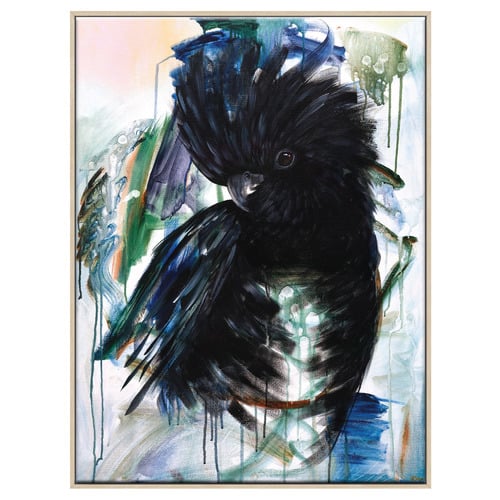 Vincent Black Cockatoo Printed Wall Art