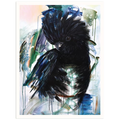 Vincent Black Cockatoo Printed Wall Art