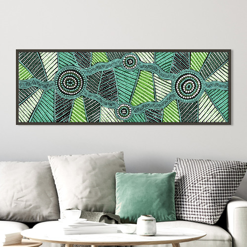 Yirringarni Green Waterhole Printed Wall Art