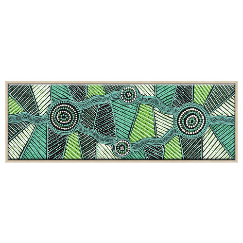 Yirringarni Green Waterhole Printed Wall Art