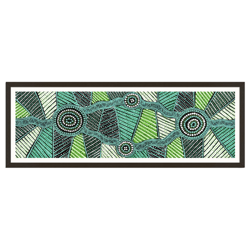 Yirringarni Green Waterhole Printed Wall Art