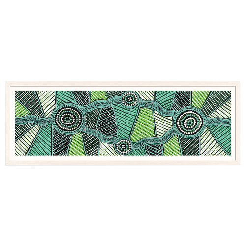 Yirringarni Green Waterhole Printed Wall Art