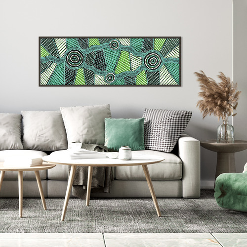 Yirringarni Green Waterhole Printed Wall Art