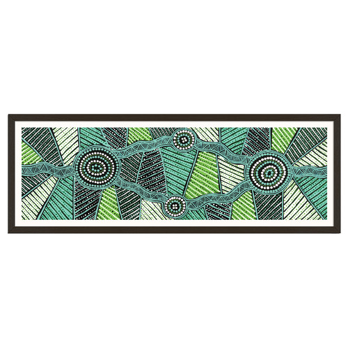 Yirringarni Green Waterhole Printed Wall Art