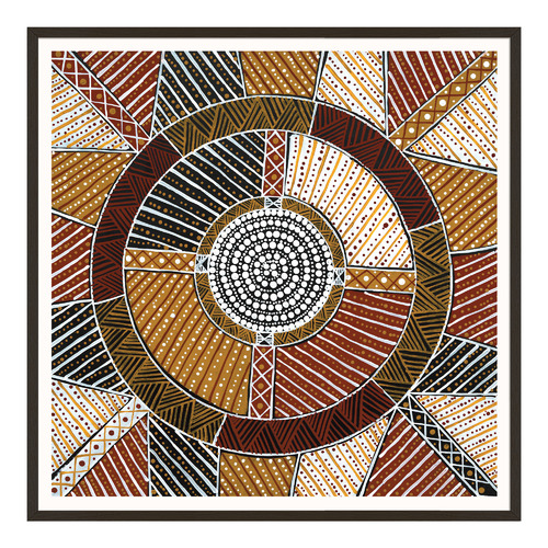 Japarra Natural Ochre Printed Wall Art