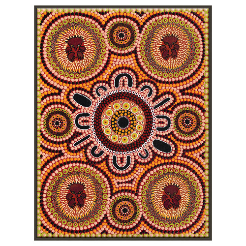 Family Hunting Echidna Printed Wall Art