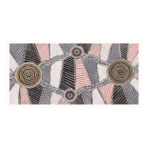 Yirringarni Pink Waterhole Printed Wall Art