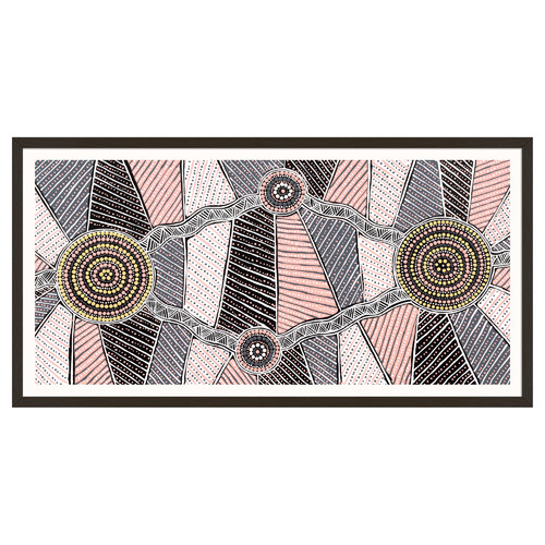 Yirringarni Pink Waterhole Printed Wall Art