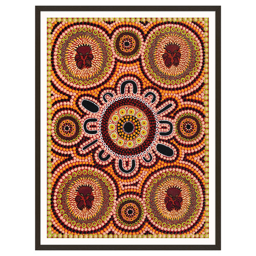 Family Hunting Echidna Printed Wall Art