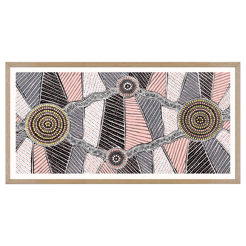 Yirringarni Pink Waterhole Printed Wall Art