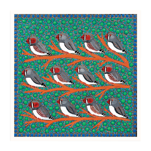 Zebra Finches Printed Wall Art