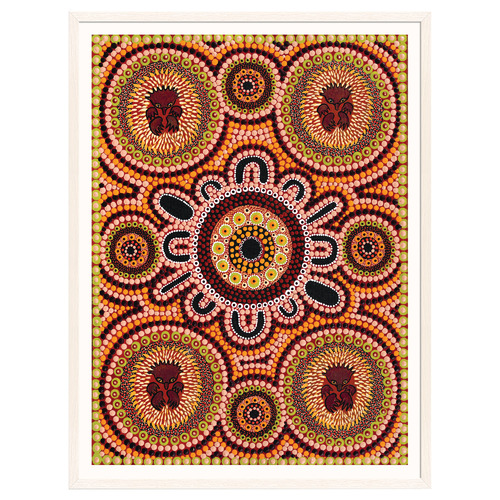 Family Hunting Echidna Printed Wall Art