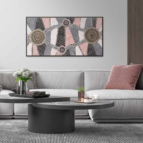 Yirringarni Pink Waterhole Printed Wall Art