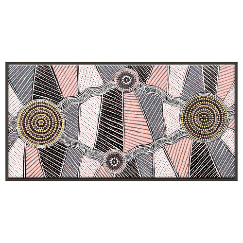 Yirringarni Pink Waterhole Printed Wall Art