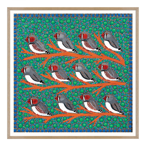 Zebra Finches Printed Wall Art