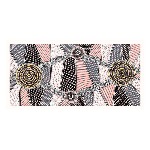Yirringarni Pink Waterhole Printed Wall Art