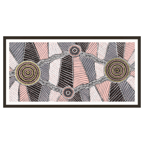 Yirringarni Pink Waterhole Printed Wall Art