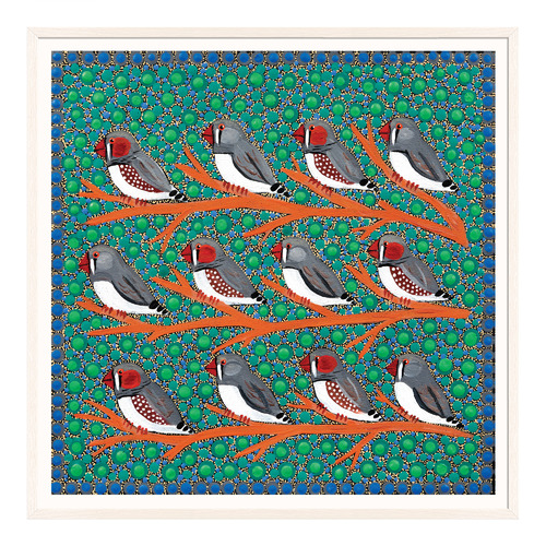 Zebra Finches Printed Wall Art