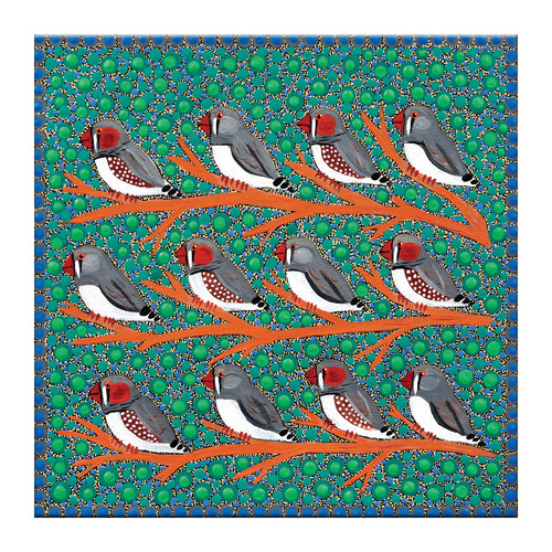 Zebra Finches Printed Wall Art