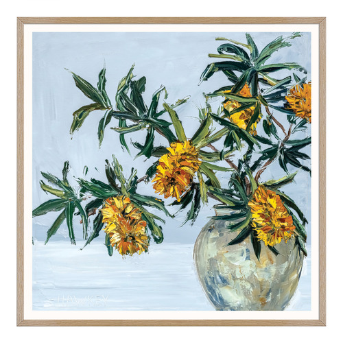 Banksia in a Pot Printed Wall Art