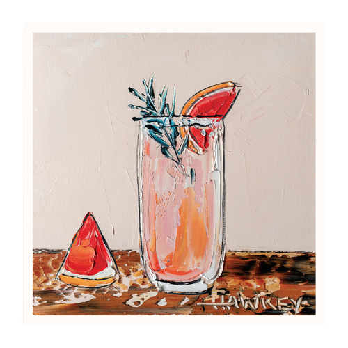 Grapefruit Cocktail Printed Wall Art