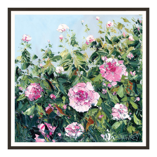 Pink Roses Printed Wall Art