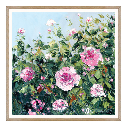 Pink Roses Printed Wall Art