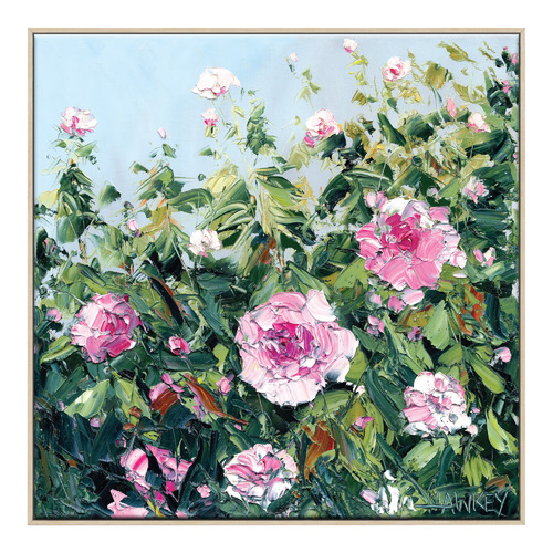 Pink Roses Printed Wall Art