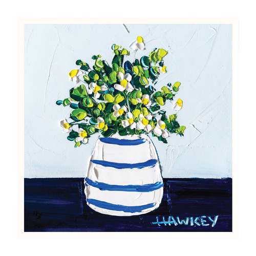 Girl in the Country Navy Printed Wall Art