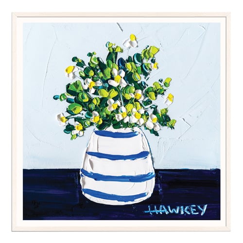 Girl in the Country Navy Printed Wall Art