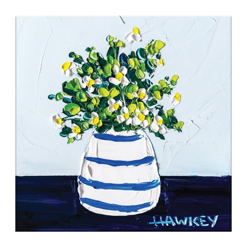 Girl in the Country Navy Printed Wall Art