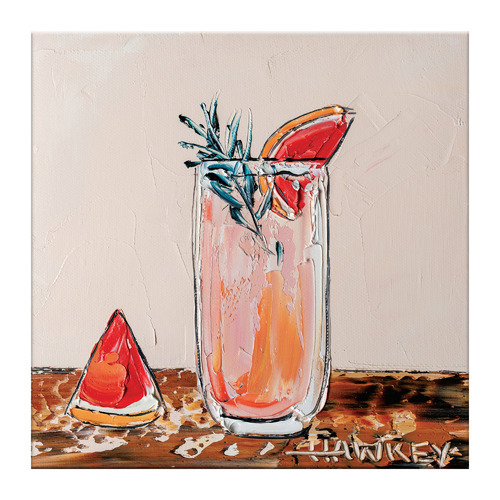 Grapefruit Cocktail Printed Wall Art
