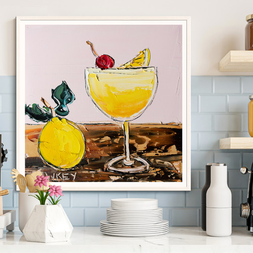 Our Artists' Collection Amaretto Sour & A Lemon Printed Wall Art 