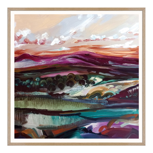 Our Artists' Collection Macedon Sunrise I Printed Wall Art Temple