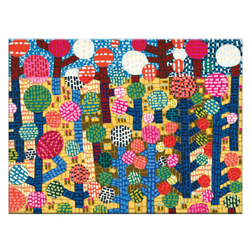 Sashiko Forest Printed Wall Art