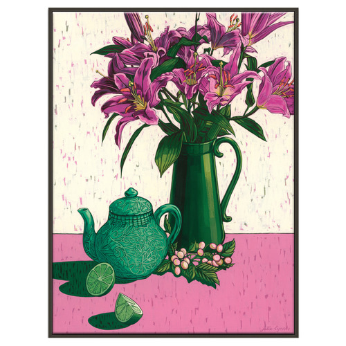 Star Lilies, Tea & Limes Printed Wall Art
