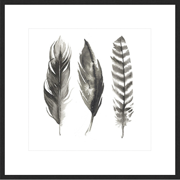 Watercolor Feathers I