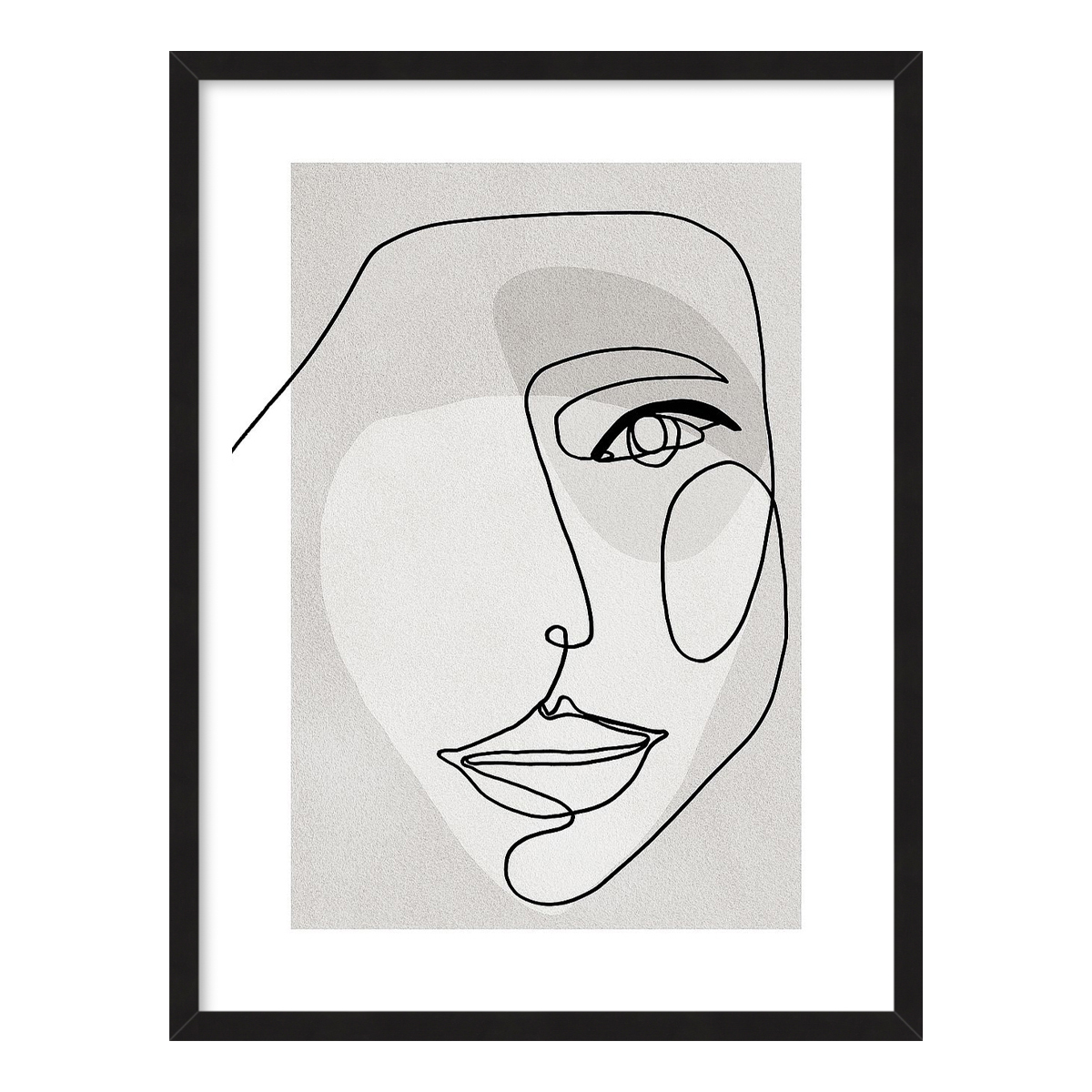 Face Line 3 Canvas Wall Art