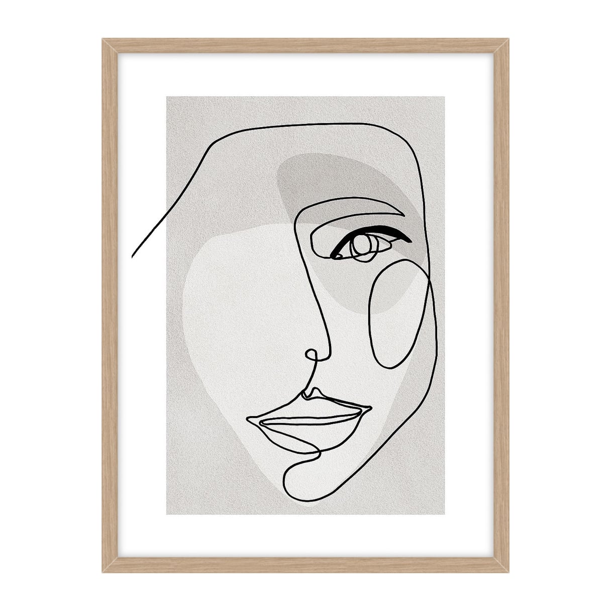 Face Line 3 Canvas Wall Art