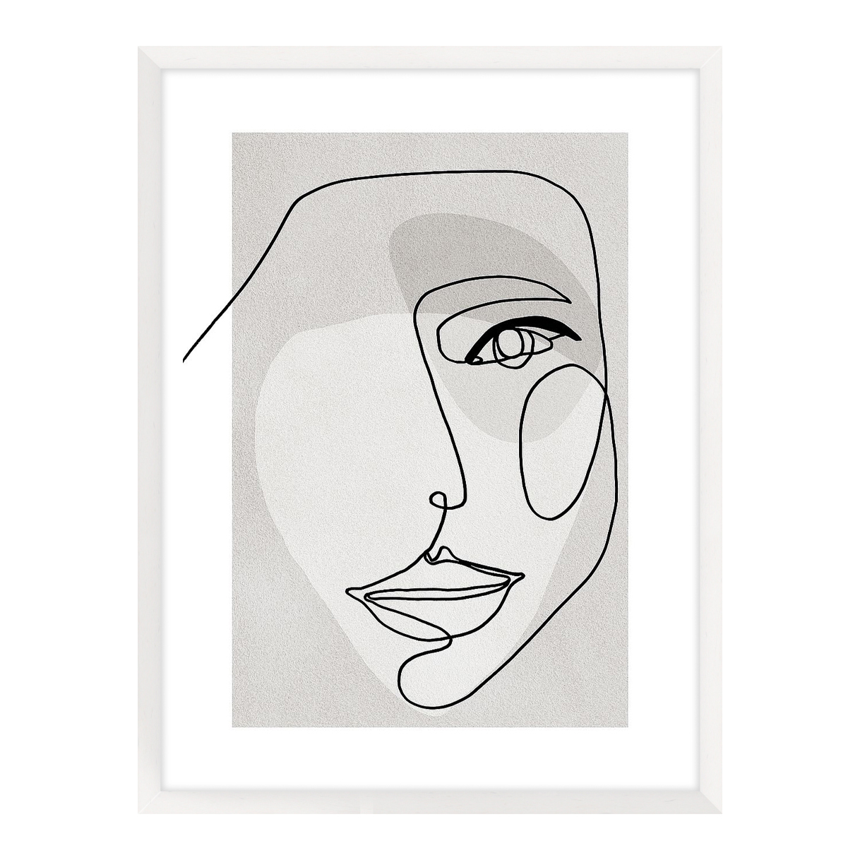 Face Line 3 Canvas Wall Art